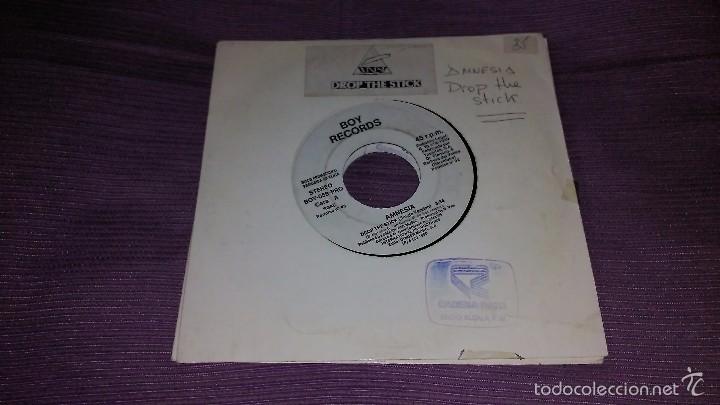 Discos de vinilo: AMNESIA - DROP THE STICK - SINGLE 1990 - PROMO - Foto 1