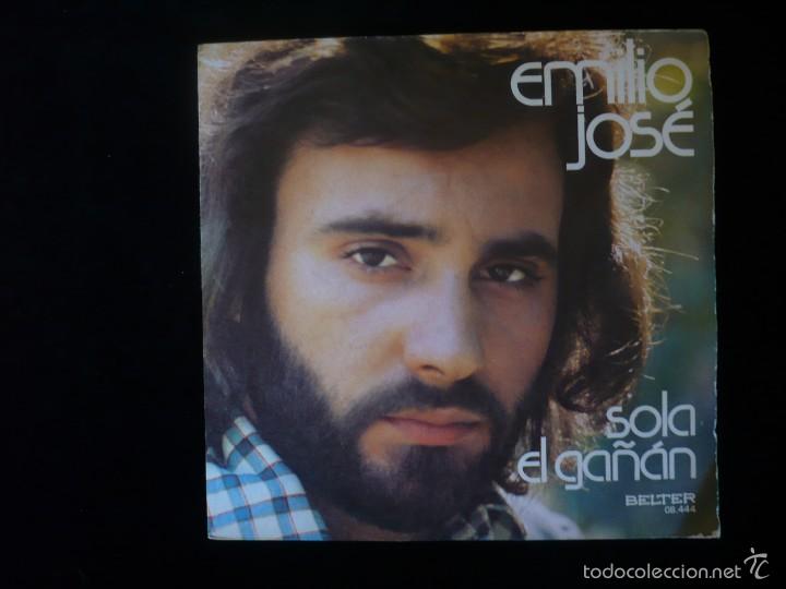 Discos de vinilo: emilio jose, sola - el ga&ntilde;an - Foto 1