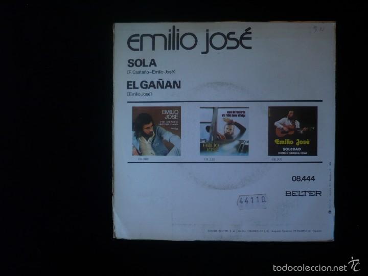 Discos de vinilo: emilio jose, sola - el ga&ntilde;an - Foto 2