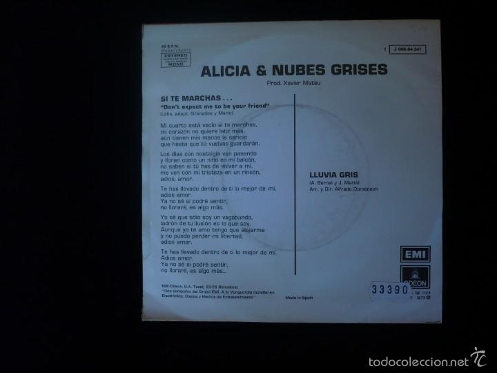 Discos de vinilo: alicia & nubes grises, si te marchas - Foto 2