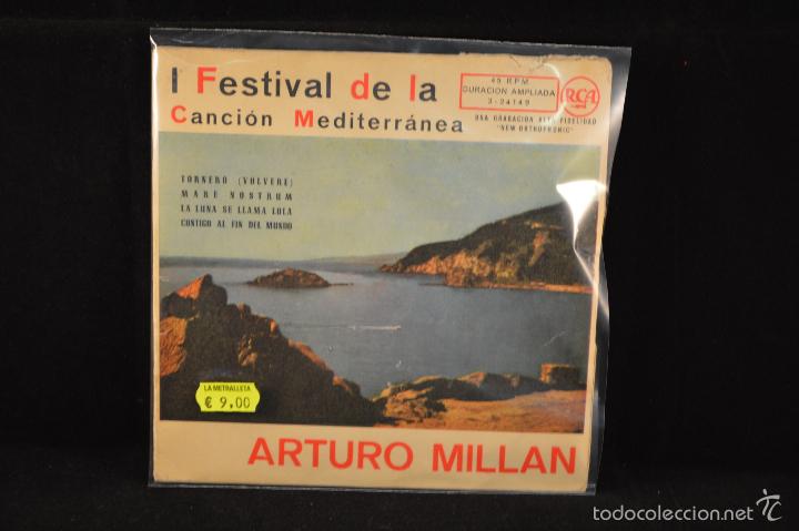 Discos de vinilo: ARTURO MILLAN - TORNERO +3 - EP - Foto 1