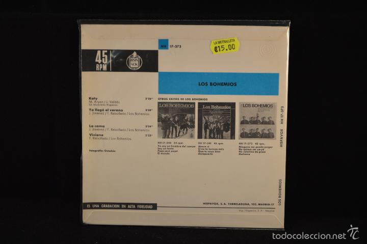 Discos de vinilo: LOS BOHEMIOS - KATY +3 - EP - Foto 2