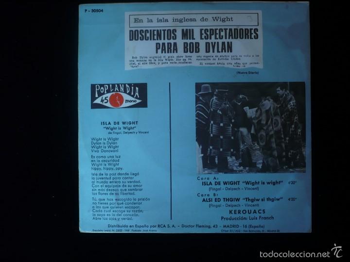 Discos de vinilo: kerouacs, isla de wight - Foto 2