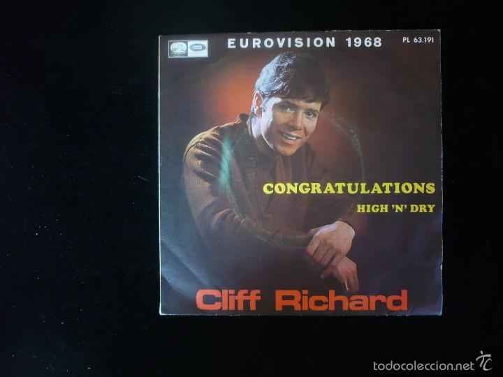 Discos de vinilo: cliff richard, congratulations (eurovision 1968 - Foto 1