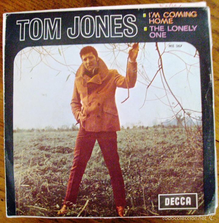 Discos de vinilo: Single Vinilo TOM JONES i&acute;m coming home - Foto 1