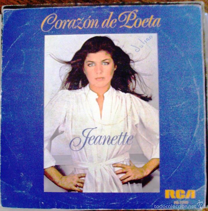 Discos de vinilo: Single Vinilo de Jeanette Corazon de poeta - Foto 1