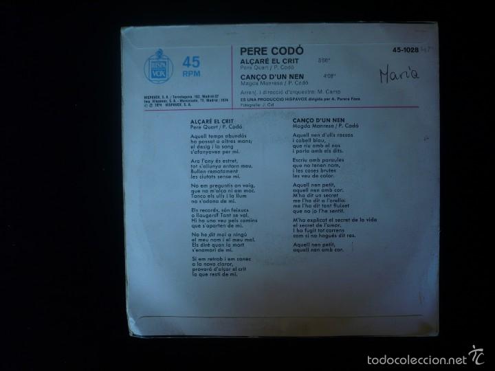 Discos de vinilo: pere codo, alcare el crit - Foto 2