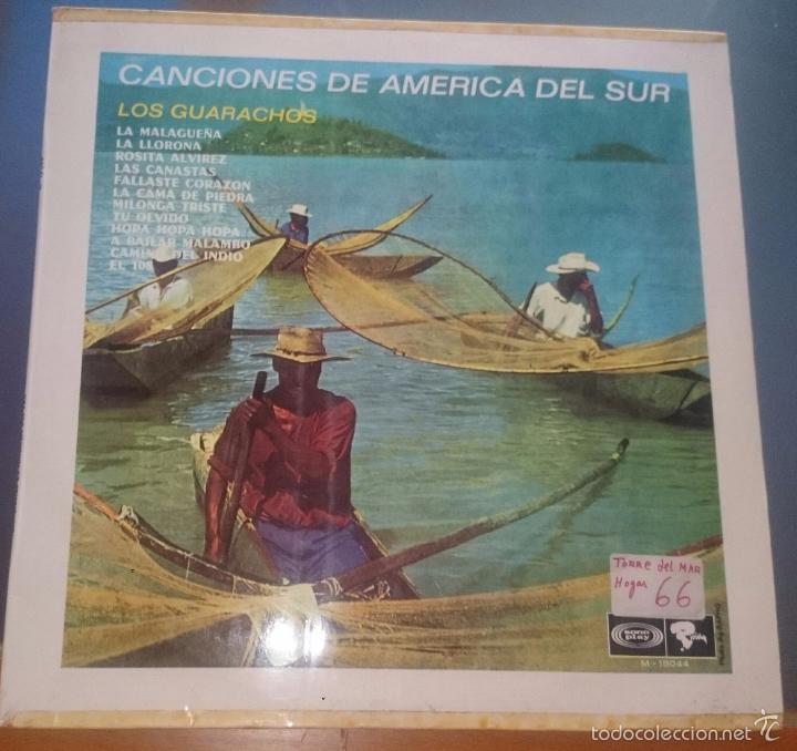 Discos de vinilo: CANCIONES DE AMERICA DEL SUR. LOS GUARACHOS - Foto 1