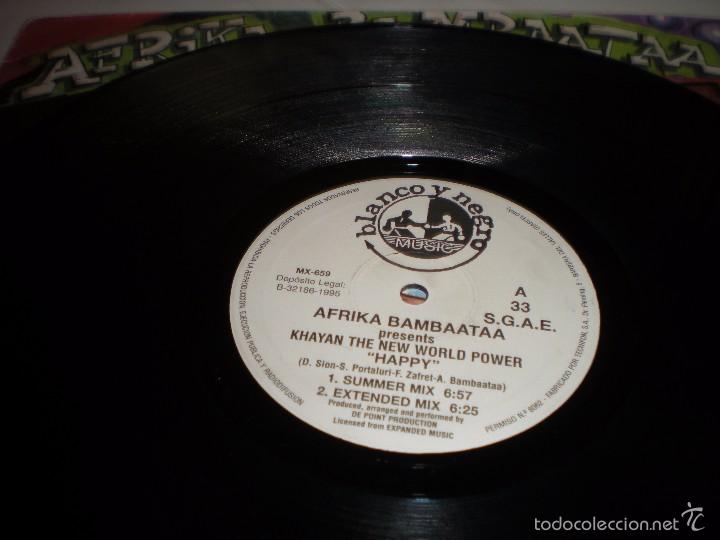 Discos de vinilo: AFRIKA BAMBAATA. KHAYAN THE NEW WORLD POWER - Foto 3