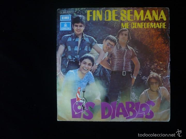Discos de vinilo: los diablos,fin de semana - me conformare - Foto 1
