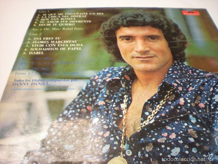 Discos de vinilo: DANNY DANIEL. SE QUE ME ENGA&Ntilde;ASTE UN DIA - Foto 2