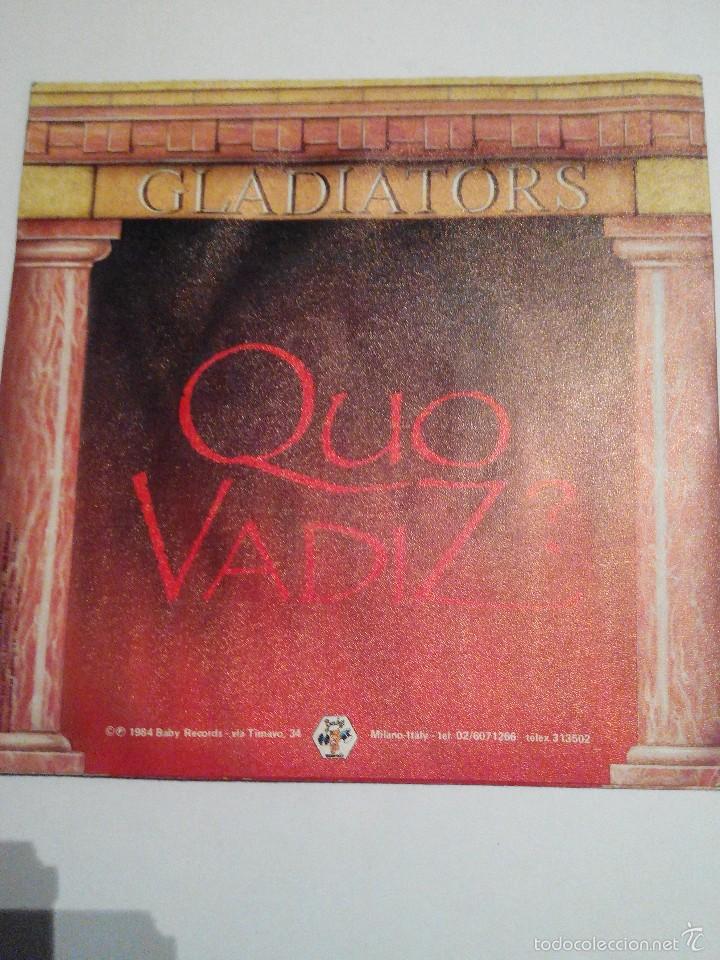 Discos de vinilo: GLADIATORS - QUO VADIZ? - SINGLE VINILO - Foto 1