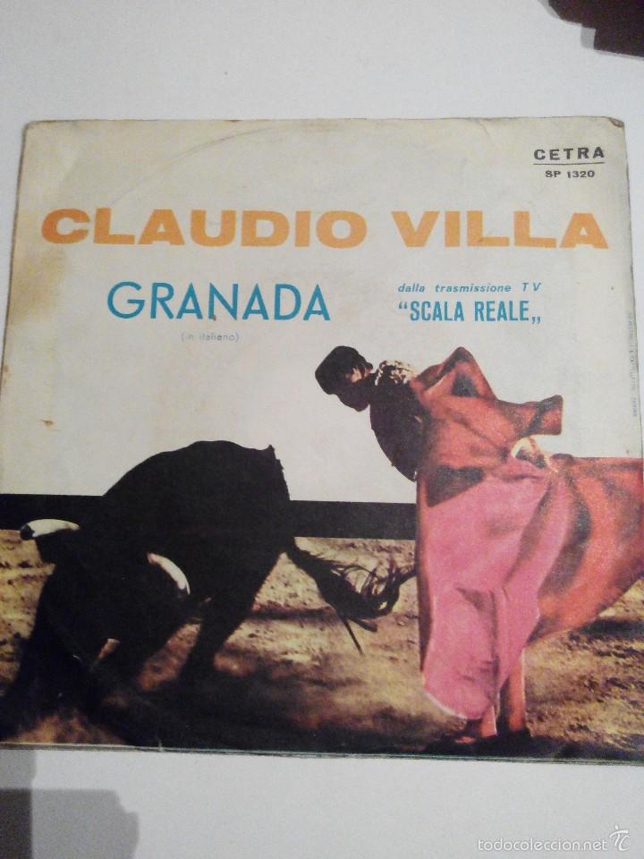 Discos de vinilo: CLAUDIO VILLA - GRANADA - SINGLE VINILO - Foto 1