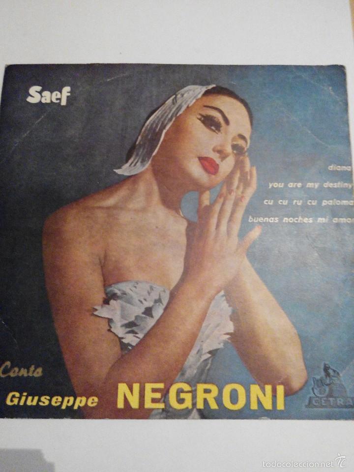 Discos de vinilo: GIUSEPPE NEGRONI - DIANA - SINGLE VINILO - Foto 1