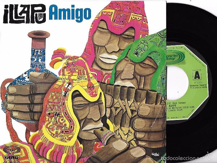 Discos de vinilo: ILLAPU: AMIGO / ZAMBA DE LOZANO - Foto 1