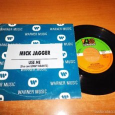 Discos de vinilo: MICK JAGGER USE ME SINGLE VINILO PROMO ESPAÑOL 1993 ROLLING STONES MISMO TEMA. Lote 60109875