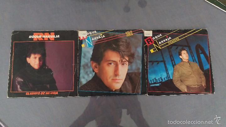 Discos de vinilo: LOTE DE 3 SINGLES DE ROQUE NAVAJA - Foto 1