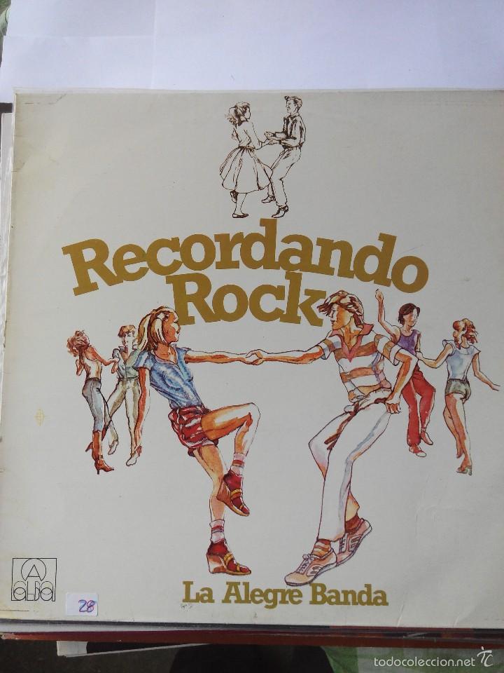 Discos de vinilo: LA ALEGRE BANDA - RECORDANDO ROCK - LP VINILO - Foto 1