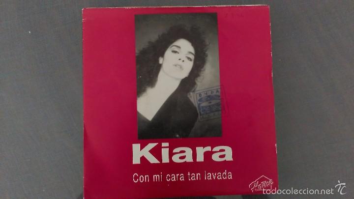 Vinyl records: KIARA-CON MI CARA TAN LAVADA + MUERDO EL JUEGO