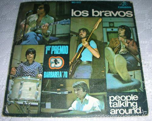 Discos de vinilo: Los Bravos &ndash; People Talking Around - SINGLE 1970 - Foto 1
