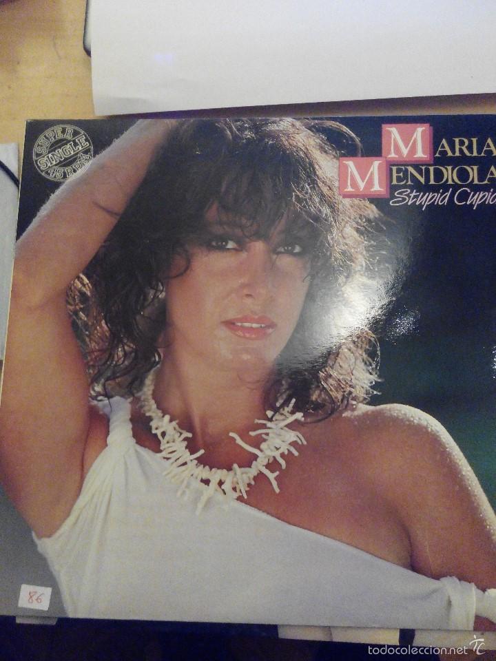 Discos de vinilo: MARIA MENDIOLA - STUPID CUPID - MAXI SINGLE VINILO - Foto 1