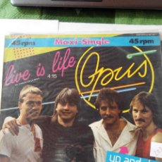 Discos de vinilo: OPUS - LIVE IS LIFE - MAXI SINGLE VINILO