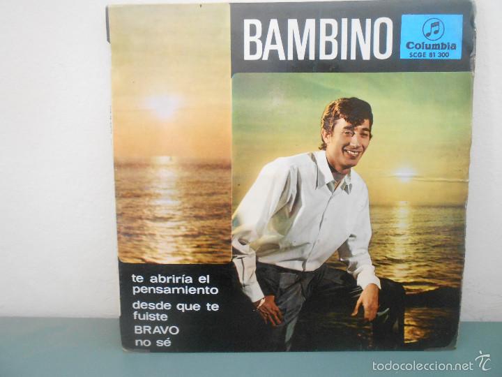 Discos de vinilo: BAMBINO - TE ABRIRIA EL PENSAMIENTO - Foto 1