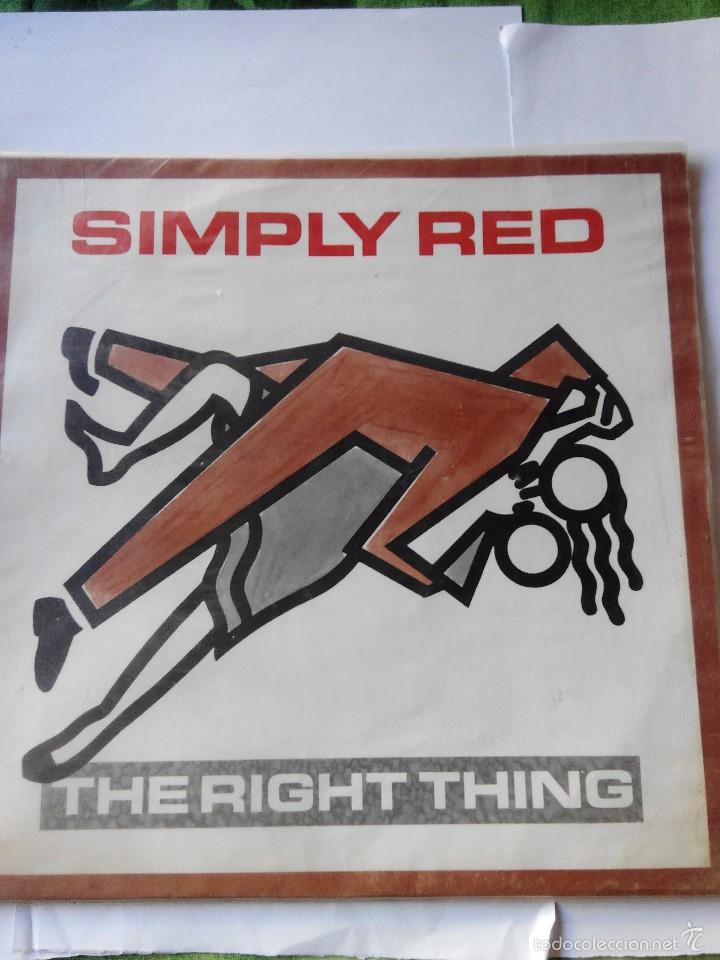 Discos de vinilo: SIMPLY RED - THE RIGHT THING - SUPER SINGLE VINILO - Foto 1