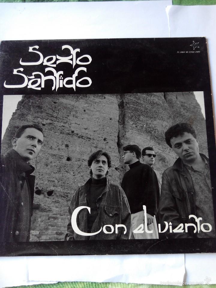 Discos de vinilo: SEXTO SENTIDO - CON EL VIENTO - LP VINILO - Foto 1