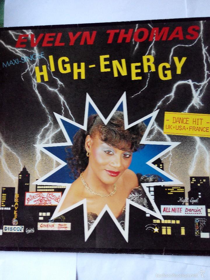 Discos de vinilo: EVELY THOMAS - HIGH-ENERGY - MAXI SIGLE VINILO - Foto 1