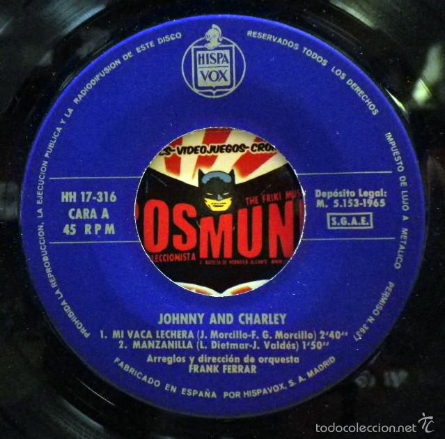 Discos de vinilo: EP Johnny & Charley . Mi Vaca Lechera + 3 canciones. - Foto 3