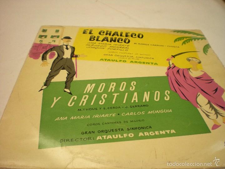 Discos de vinilo: EL CHALECO BLANCO. MOROS Y CRISTIANOS - Foto 1