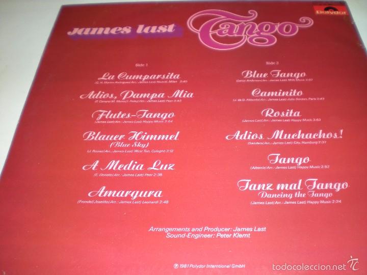 Discos de vinilo: JAMES LAST. TANGO - Foto 2