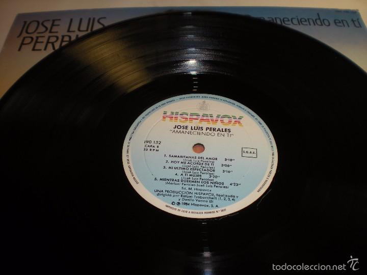 Discos de vinilo: JOSE LUIS PERALES.AMANECIENDO EN TI - Foto 3
