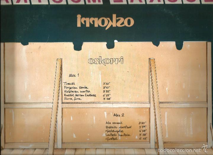 Discos de vinilo: LP OSKORRI : EUSKAL MUSIKA - Foto 2
