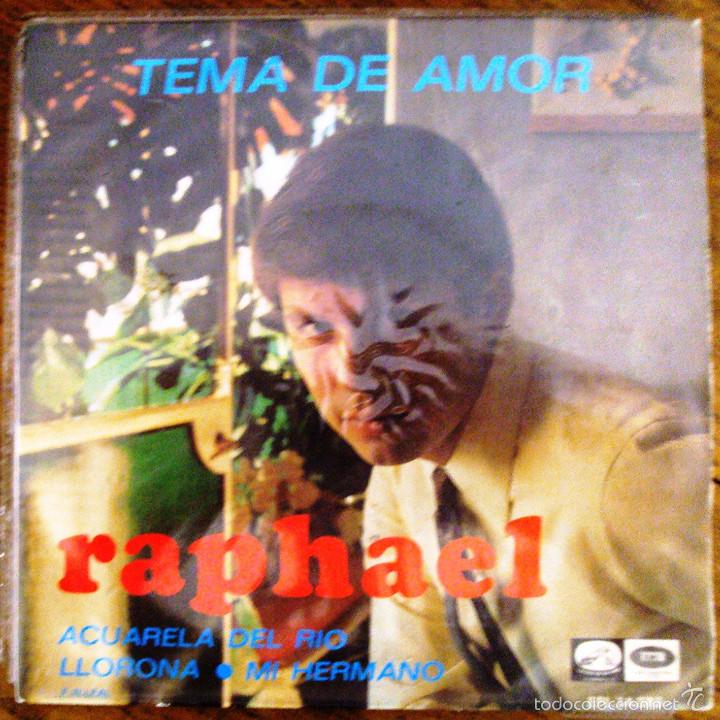 Discos de vinilo: Single Vinilo Raphael Tema de amor - Foto 1