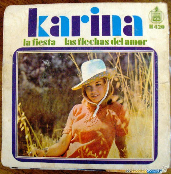 Discos de vinilo: Single Vinilo Karina Las flechas - Foto 1