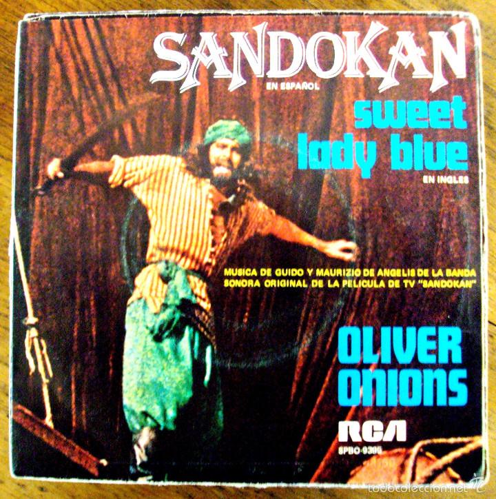 Discos de vinilo: Vinilo Single Sandokan de la serie en espa&ntilde;ol - Foto 1