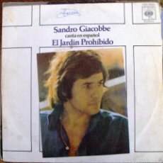 Discos de vinilo: SINGLE VINILO SANDRO GIACOBBE EL JARDIN PROHIBIDO