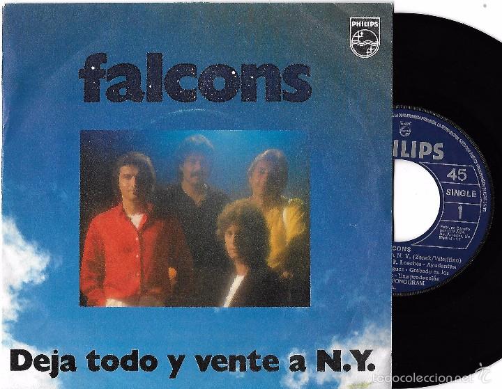 Discos de vinilo: FALCONS: DEJA TODO Y VENTE A N.Y. / EST&Uacute;PIDA VIDA - Foto 1