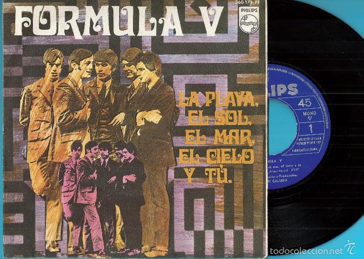 Discos de vinilo: F&Oacute;RMULA V: LA PLAYA, EL SOL, EL MAR, EL CIELO Y T&Uacute; / HIT PARADE - Foto 1
