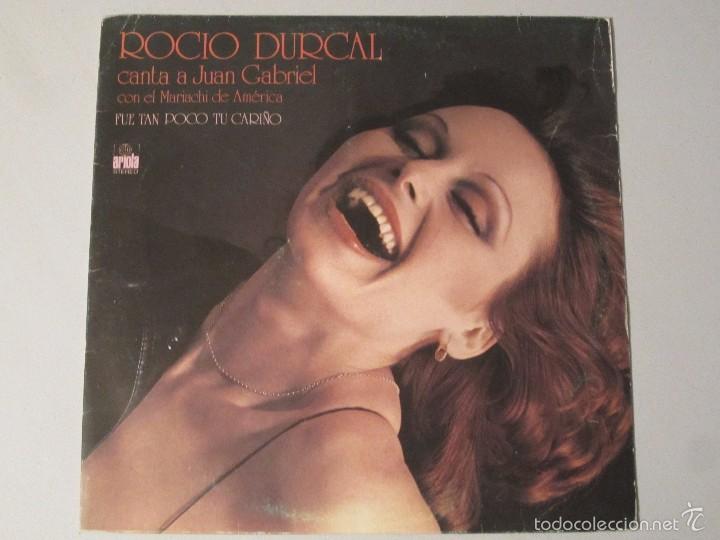 Discos de vinilo: LP ROCIO DURCAL CANTA A JUAN GABRIEL - Foto 1