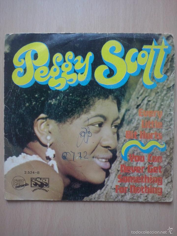 Discos de vinilo: peggy scott- every little bit hurt +1- single exit 1969 - Foto 1