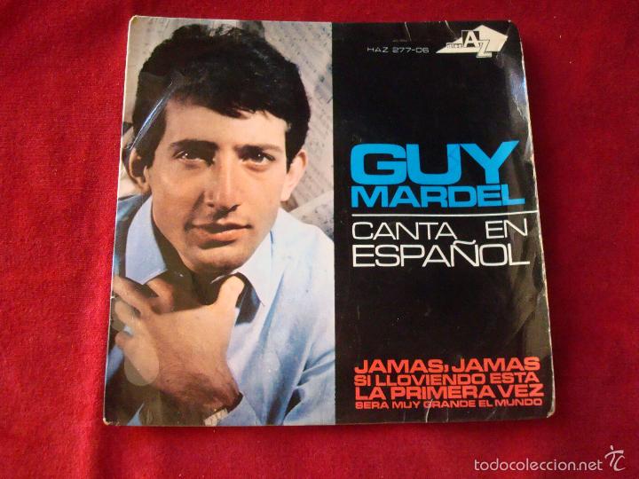 Disques de vinyle: guy mardel jamas, jamas y 3 mas sello hispa vox 1965