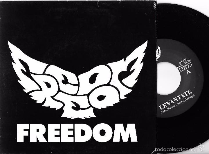 Discos de vinilo: FREEDOM: LEV&Aacute;NTATE / SIN MIRAR ATR&Aacute;S - Foto 1