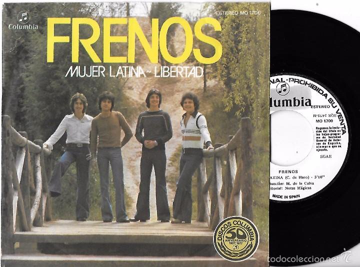 Discos de vinilo: FRENOS: MUJER LATINA / LIBERTAD - Foto 1