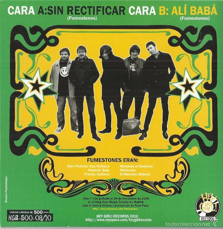 Discos de vinilo: FUMESTONES: SIN RECTIFICAR / AL&Iacute; BAB&Aacute; - Foto 2