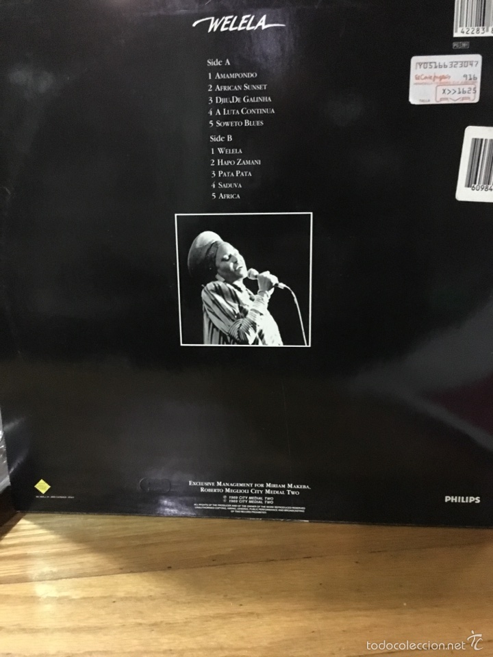 Discos de vinilo: MIRIAM MAKEBA-WELELA-1989-NUEVO - Foto 2
