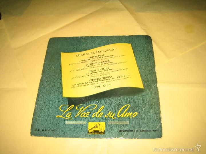Discos de vinilo: ETOILES DE PARIS - DISCO COMPARTIDO, EDITH PIAF - BAKER ... - Foto 1