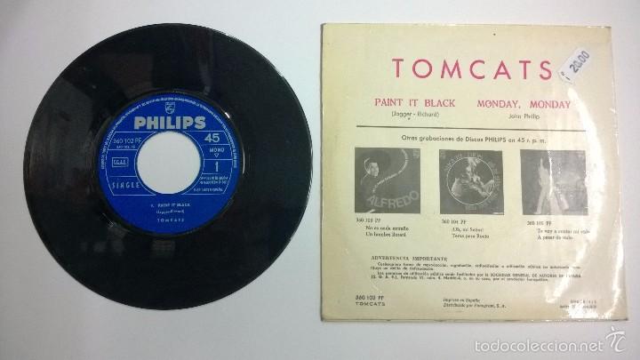 Discos de vinilo: Tomcats.Paint it Black.EP.ESPA&Ntilde;A 1967.PHILIPS. - Foto 2